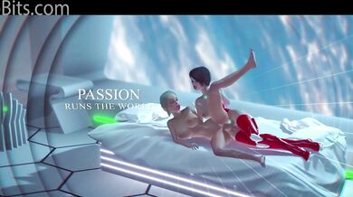 "Feminine Cyborg from the Future Fucks Curvaceous Human in a Futuristic Dildo Sexcapade"