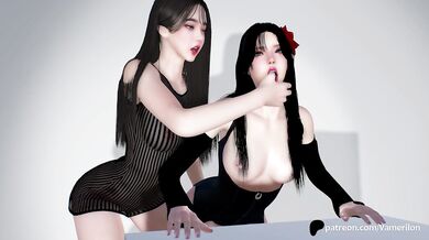 'Twin sisters discovering their bodies while playing nude in the garden.'