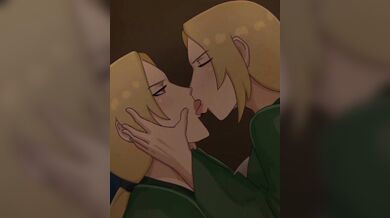 'Masturbating Tsunade and Herself in a Kissing Session'