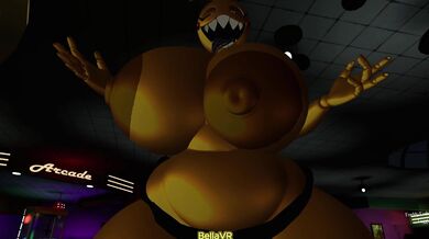 'Bouncy-boobs babe in perilous predicament, caught up high and helpless on a swinging sex toy!'