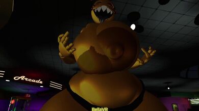 'Bouncy-boobs babe in perilous predicament, caught up high and helpless on a swinging sex toy!'