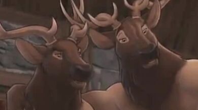 'Busty blonde MILF gets fucked by a giant horse cock in her tight ass'