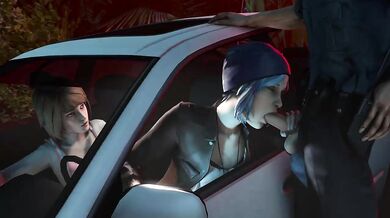 'Chloe Price gets fucked in a police car after avoiding a ticket.'