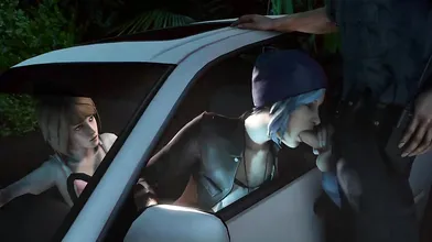 'Chloe Price gets fucked in a police car after avoiding a ticket.'