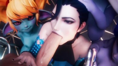 "Kaisa Gets a Blowjob from a Strange Man with a Huge Penis [Gribabos] [No WM]"