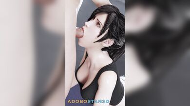 Sexy Gym Membership: Tifa's Hot Facefuck Workout
