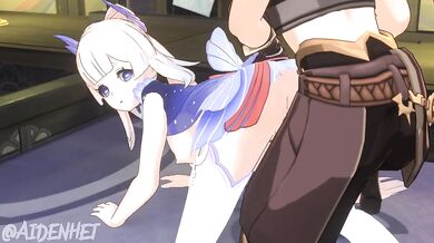 "Doggy style with Aiden and Koko in the kitchen - a Hentai Romp!"