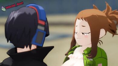 "Uraraka gets some cocky fun with Jiro in the bedroom!"