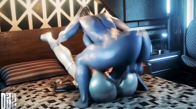 "Hentai Porn: Liara and Edi Rough Sex (Sound)"