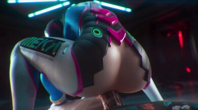 "Heroes of the Storm - D.Va Reverse Cowgirl Sex with Gribabos (No Words)"