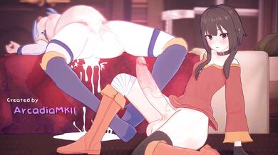 "When a Girl Loves, She Loves Deeply - Aqua and Megumin's Erotic Adventure"