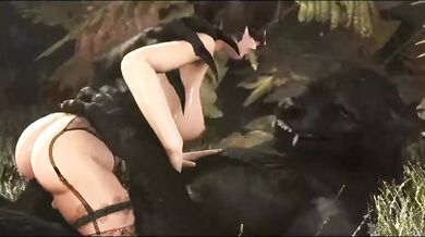 'Ravishing Elizabeth Rides the Furious Werewolf'