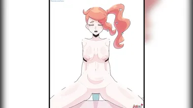 The anime version of Sonia rides her Pokémon and gets off, in a NSFW animation with Magical Mystic VA voice.