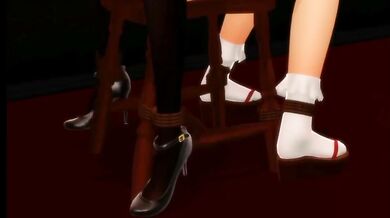 "Bondage and Bromance: Two Tied-up Girls Experience a Night of Forbidden Pleasure"