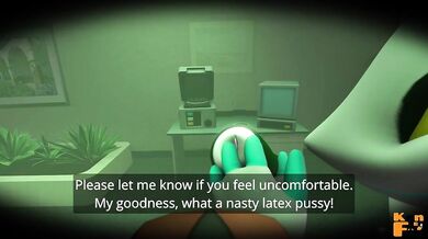 Doctor, nurse and a patient in a hospital room, but something is wrong...