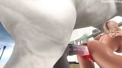 Rebecca, the sexy equestrian, enjoys a wild ride on her trusted steed.