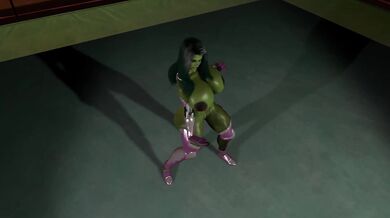 "Bruce Banner's Daughter: The She-Hulk's Steamy Workout Routine"