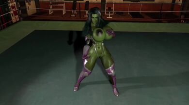 "Bruce Banner's Daughter: The She-Hulk's Steamy Workout Routine"