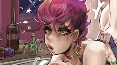 'Flight Attendant Trish Takes a Cock in the Airplane Bathroom'