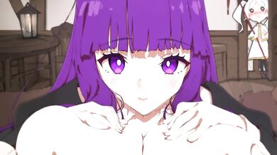 "Two horny sluts, Fern and Stark, lick each other's pussies in a hot lesbian foursome. Will they be able to resist the temptation of sharing a dildo?"