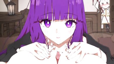 "Two horny sluts, Fern and Stark, lick each other's pussies in a hot lesbian foursome. Will they be able to resist the temptation of sharing a dildo?"