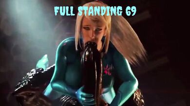 "Super Metroid Samus Takes 69 from a Xenomorph"