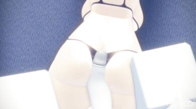 Watch as the sun sets over the ocean and two lovers indulge in a passionate encounter on the sandy shore.