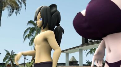 'At the swimming pool, she felt his eyes on her as he watched her every move. She couldn't help but feel excited and a little bit nervous.'