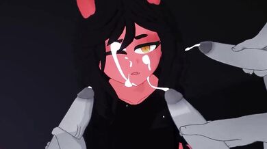 'Busty Demon Maiden Bound and Fucked in the Ass by a Giant Cock!'