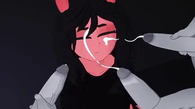'Busty Demon Maiden Bound and Fucked in the Ass by a Giant Cock!'