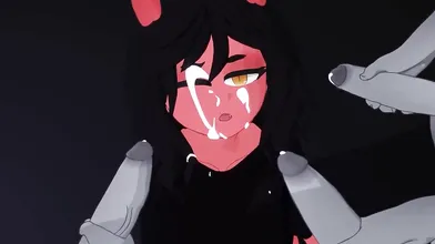 'Busty Demon Maiden Bound and Fucked in the Ass by a Giant Cock!'