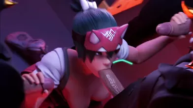 "Overwatch: Kiriko the Slut - A PMV Parody"