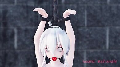 "Yōwane Haku's Journey of Being Tamed into a Sex Slave: Her First Time as a Virgin's Anal Plaything."