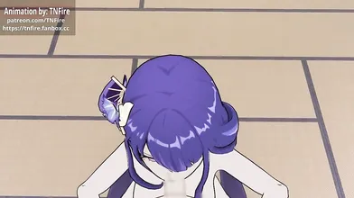 The Three-Way Swordsmaster and the Lustful Ninja (Part 2): A Raiden Shogun Hentai Porn Video by TNFire_3D