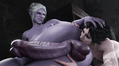 'Sasha & Mommy Minthara (Regina3D)'s racy hentai threesome.'