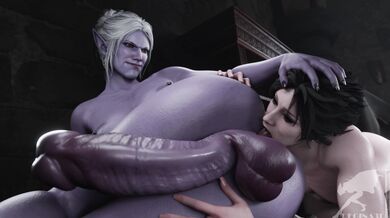 'Sasha & Mommy Minthara (Regina3D)'s racy hentai threesome.'