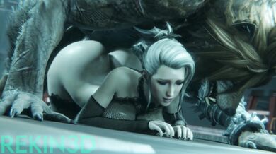 "Busty Hentai MILF Gets Possessed by a Sex-Hungry Werewolf Demon in 3D!"