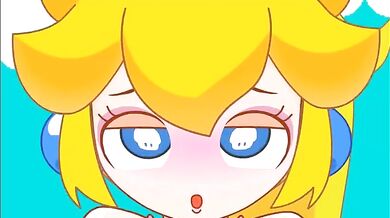 Mario and his Mushroom Kingdom babes in a hot tub of love!