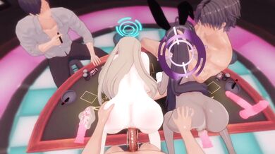 '"Asuna" and "Karin" in the Blue Archive - A Wanna Be [HMV]'