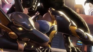 "Pharah's Supernatural Sexual Escapade with a Werewolf Alpha"