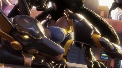 "Pharah's Supernatural Sexual Escapade with a Werewolf Alpha"
