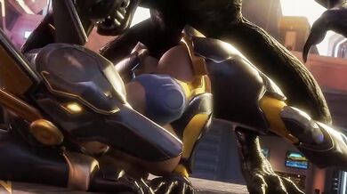 "Pharah's Supernatural Sexual Escapade with a Werewolf Alpha"