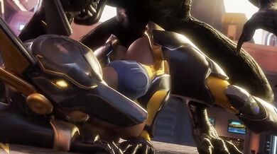 "Pharah's Supernatural Sexual Escapade with a Werewolf Alpha"