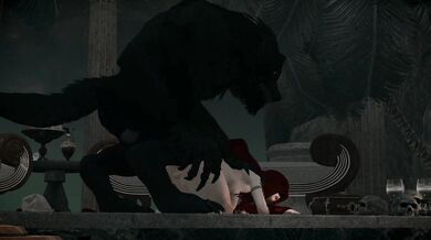 'Getting ready to be ravaged by the Big Bad Wolf in your Red Hood?'