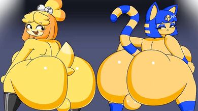 "Getting it on with Ankha and Isabelle"