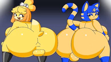 "Getting it on with Ankha and Isabelle"