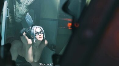 "Sexy Black Cat & Lizard Make Love with Pubic Hair Tickling in a Fantasy World [ZMSFM]"