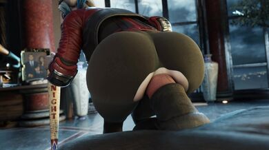 'Harley Quinn's Secret Fetish with Eggplants and Jackets'Save Ass'