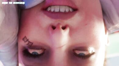 "The King Shark shows off his King size to Harley by request. Starring Baron Von Meow-Berg."