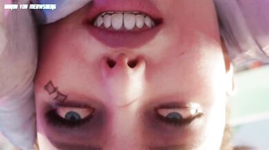 "The King Shark shows off his King size to Harley by request. Starring Baron Von Meow-Berg."